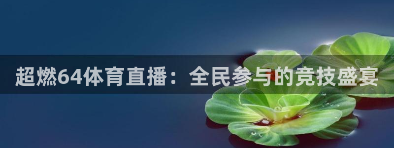 看球吧下载：超燃64体育直播：全民参与的竞技盛宴